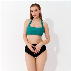 Топ купальный с завязками на шее женский MINAKU, размер 48, зеленый
