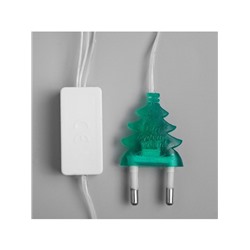 УЦЕНКА Гирлянда «Нить» 2 м с насадками «Полярная звезда», IP20, прозрачная нить, 30 LED, свечение мульти (RG/RB), мигание, 220 В