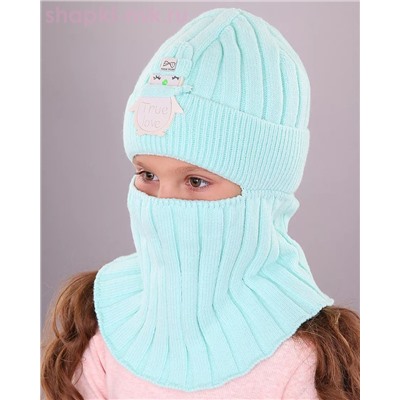 01-11-H Балаклава-шлем для девочки (46-50)