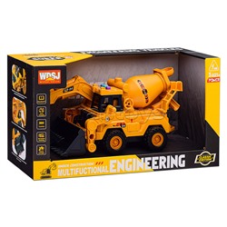 Экскаватор "Строитель" с бетономешалкой, в коробке