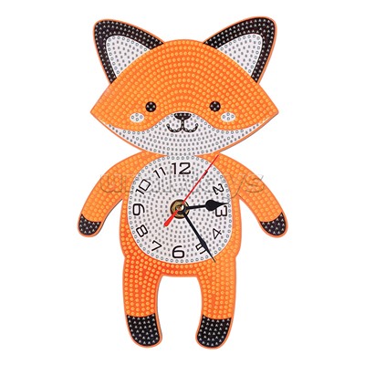 Набор творческая мастерская Часы "Лисенок" 20*22 см.