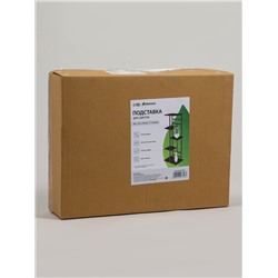 Подставка для цветов Greengo, 5 полок, 36×23×94 см, напольная, каркас металл, полки МДФ, чёрная