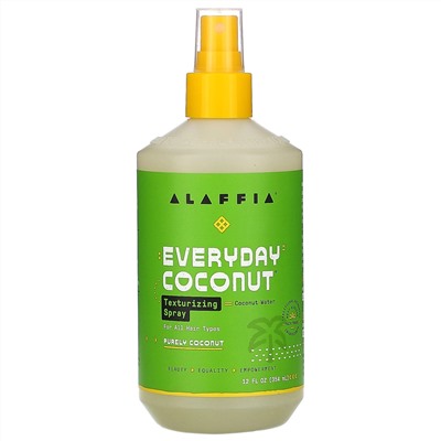Alaffia, Everyday Coconut, Texturing Spray, Purely Coconut, 12 fl oz (354 ml)
