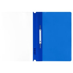 Скоросшиватель А4 пластиковый с перфорацией синий ММ-30731 (355678) Стамм