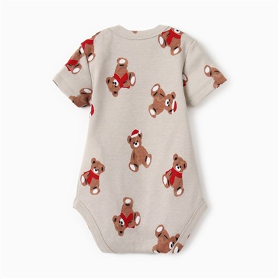 Боди детское «Крошка Я. Новогодние медвежата», рост 62-68 см