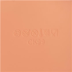 Форма для выпечки Доляна «Круг», силикон, d=22 (по дну d=18 см), h=4.5 см, оранжевая