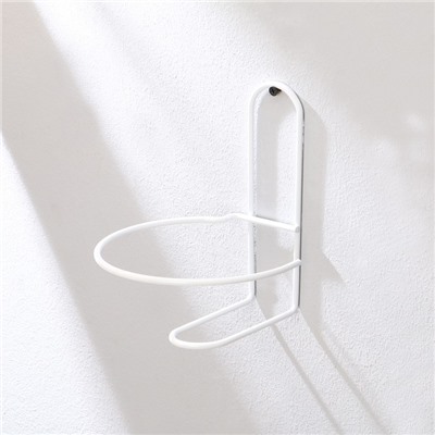 Подвес для кашпо «Одиночка», d=16 см, настенный, белый