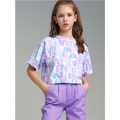 Фуфайка трикотажная для девочек (футболка)