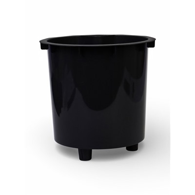 Кашпо для цветов «Флориан», 11 л, d=25 см, h=39.5 см, пластиковое, с автополивом, на ножках, серое