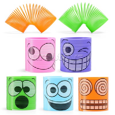 Игрушка-пружинка "Смайлик"