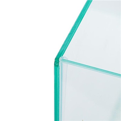 УЦЕНКА Аквариум прямоугольный с крышкой, 15 литров, 34×17×25/27.5 см, чёрный