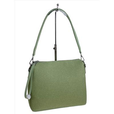 Женская сумка из искусственной кожи, цвет зеленый