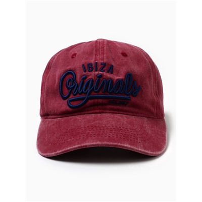 Кепка мужская MINAKU Ibiza, размер 56-58, малиновая