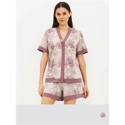 Omsa Пижама OmD 0240D SELVATICA Пижама принт. женская (Рубашка кор.рукав+Шорты), CO