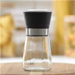 Мельница для специй Доляна «Модерн», 180 мл, 6.5×13 см, цвет чёрный