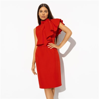 Платье-футляр со съемным воланом, Разрешите пригласить