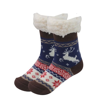 Носки детские с меховым отворотом зимние размер 25-30