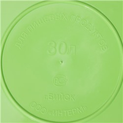 Таз хозяйственный круглый, 30 л, пластик, МИКС