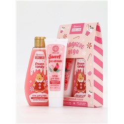 Подарочный набор косметики новогодний «Сладкого года», гель для душа 200 мл и крем для тела, URAL LAB