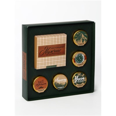 Подарочный набор «Настоящему мужчине»: крем-мёд, чай