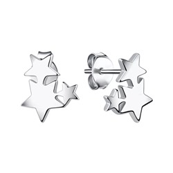Серьги из серебра без вставки, Л-27182