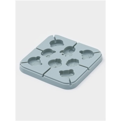 Форма для леденцов «Зверята», силикон, 14×14×1.4 см, 8 ячеек, с палочками, МИКС