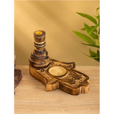 Подставка под благовония «Рука Фатимы», 22 см, дерево