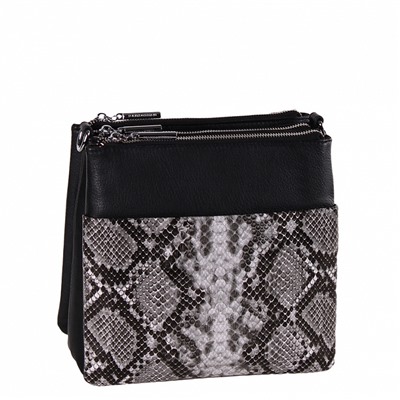 Сумка 9875-4-6 black gray Polina&Eiterou