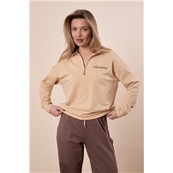 Толстовка из футера с вышивкой М325415ВШбк