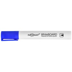 Маркер для магнитной доски "ДОСКА/BOARD" круглый 3,00 WRR03B синий inФОРМАТ