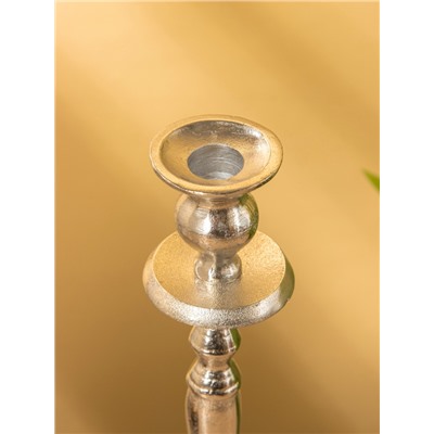 Подсвечник «Великолепный век», 13×13×33 см, алюминий