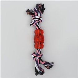 Игрушка тренировочная канатная «Леденец», микс цветов