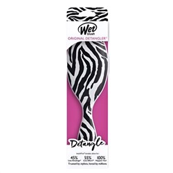 Wet Brush Расческа для спутанных волос / Original Detangler Safari Zebra BWR830SAFZE, черно-белый