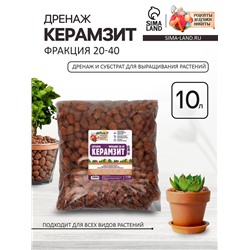 Дренаж Керамзит «Рецепты Дедушки Никиты» фр 20-40, 10 л