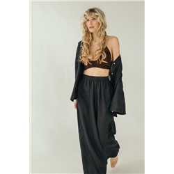 Костюм лён  SET004/01/Черный