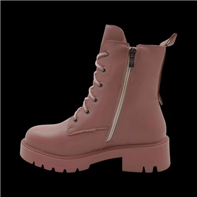 Ботинки на меху 14-10F розовые