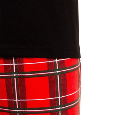 Пижама мужская (футболка, брюки) KAFTAN «Череп», чёрная, размер 56