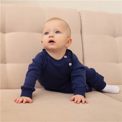 Комбинезон детский MINAKU, рост 56-62 см, тёмно-синий