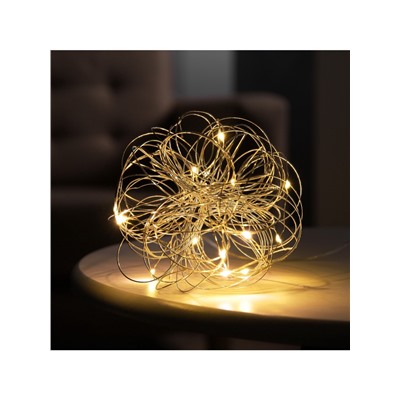 Светодиодная фигура «Облачко» 15 см, 15 LED, батарейки ААx2 (не в комплекте), свечение теплое белое