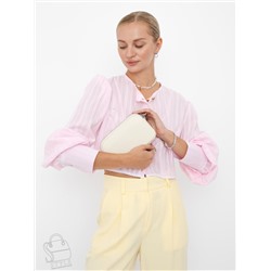 Сумка женская кожаная 6016PE off white Polina&Eiterou