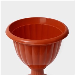 Вазон для цветов «Жасмин», 18 л, d=42 см, h=30 см, коричневый