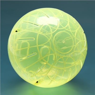 Шар для грызунов «Пижон», 14.5 см, жёлтый