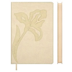 Ежедневник недатированный А5 320 стр. 70643 "БУЙВОЛ БЕЖЕВЫЙ" кожзам Феникс