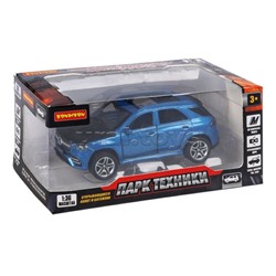 Машина метал. инерционная, М1:36, 4 открыв. двери "Парк Техники" джип синий