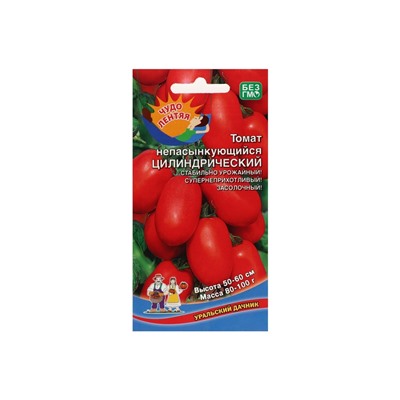 Набор семян Томат "Непасынкующийся Цилиндрический" низкорослый, 5 шт.