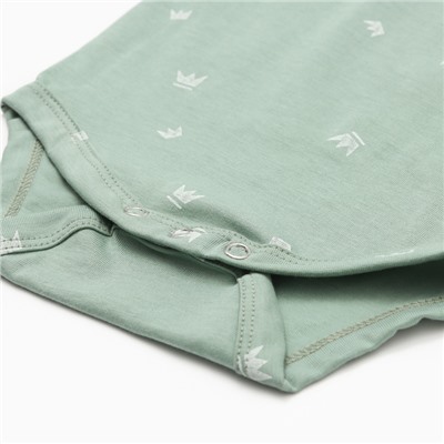 Боди детское MINAKU, рост 68-74 см, оливковое