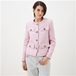 Жакет женский твидовый MIST, размер 48, розовый