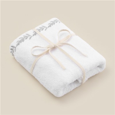 Полотенце махровое SL HOME: Floral "Блан де Блан" 90х150 см, 100% хлопок, 550 г/м2