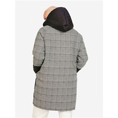 398905/03-01 черн/сер Пуховик женский (XS-L)/5