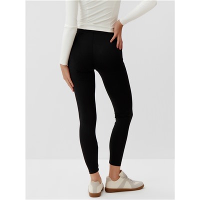 Легинсы спортивные женские MINAKU: SPORTLY, чёрные, размер 42